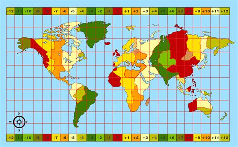 gmt time zone map.